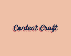 Retro Pop Craft logo design