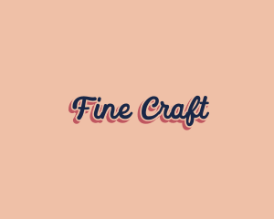 Retro Pop Craft logo design