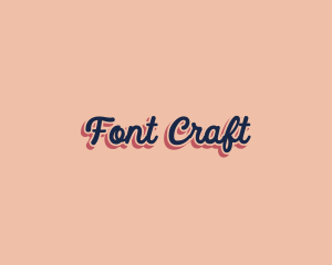 Retro Pop Craft logo design