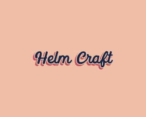 Retro Pop Craft logo design