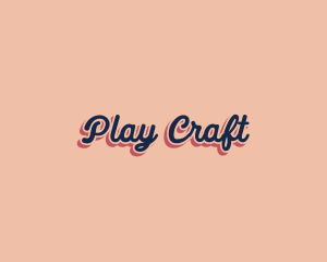 Retro Pop Craft logo design