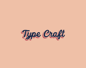 Retro Pop Craft logo design