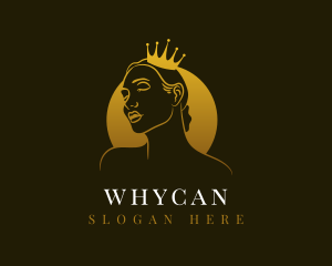 Golden Feminine Queen  Logo