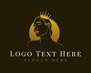 Golden Feminine Queen  Logo