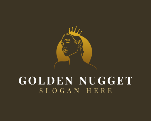 Golden Feminine Queen  logo design