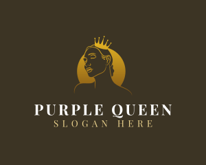 Golden Feminine Queen  logo design