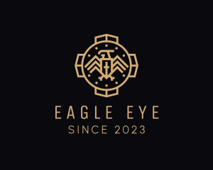 Eagle Medieval Buckler logo design