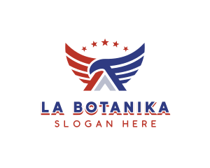 Patriotic American Eagle Logo