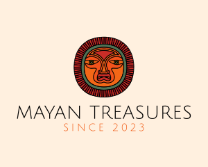 Mayan - Mayan Ritual Mask logo design