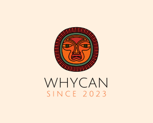 Ancient-tribe - Mayan Ritual Mask logo design