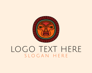 Mayan Ritual Mask Logo