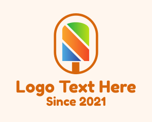 Food - Popsicle Stick Badge logo design