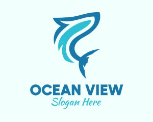 Ocean Shark Aquarium logo design