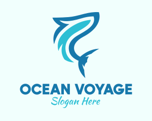 Ocean Shark Aquarium logo design