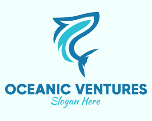 Ocean Shark Aquarium logo design