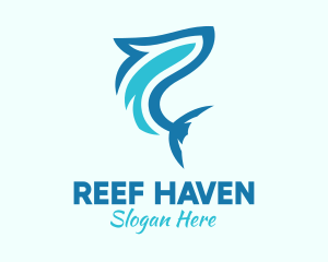 Reef - Ocean Shark Aquarium logo design