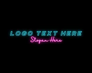 Club - Neon Party Business logo design