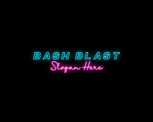 Party - Neon Party Business logo design