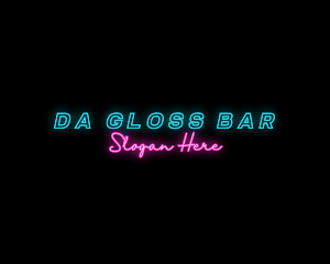 Neon Nightclub Bar logo design