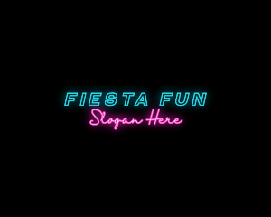 Party - Neon Party Business logo design