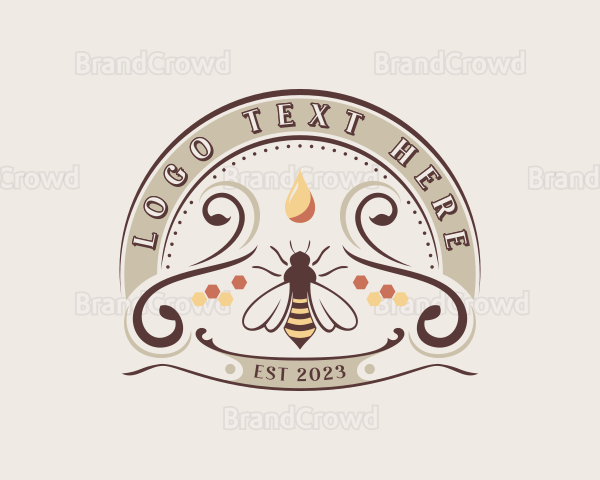 Eco Honeycomb Bee Logo