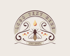 Emblem - Eco Honeycomb Bee logo design