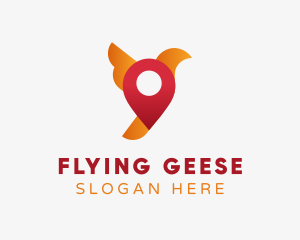 Bird Location Fly logo design