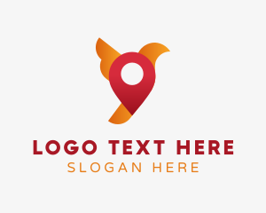 Geolocator - Bird Location Fly logo design