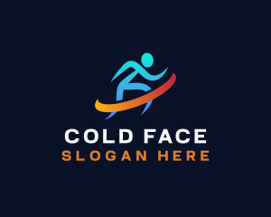 Trail Run - Running Marathon Athlete logo design