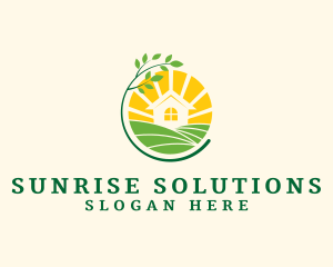 Natural Sunrise Garden logo design