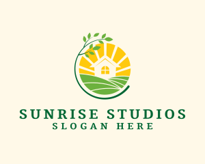 Natural Sunrise Garden logo design