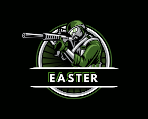 Competition - Shooting Military Gun Gaming logo design