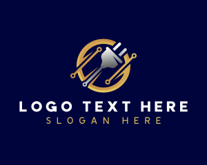 Charge - Industrial Electrical Plug logo design