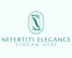 Natural Garden Letter N logo design