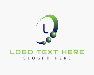 App - Gradient Tech Circle logo design