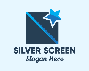 Movie Production - Blue Star Box logo design