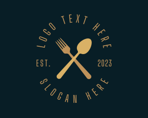 Eat - Bistro Utensils Cook logo design
