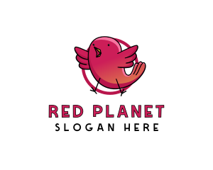 Red Bird Chick logo design