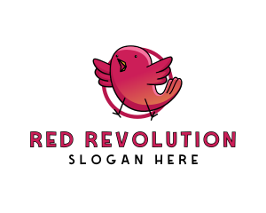 Red Bird Chick logo design