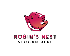 Red Bird Chick logo design