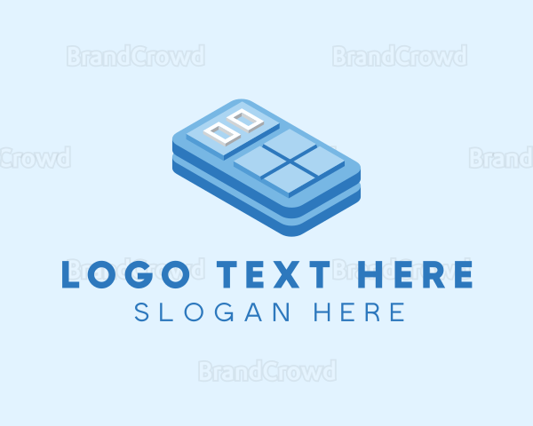 Isometric 3D Calculator Logo