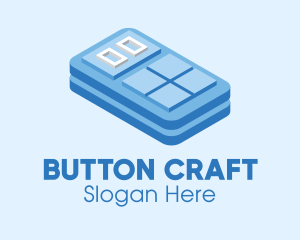 Buttons - Simple 3D Calculator logo design