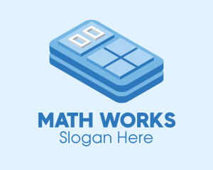 Math - Simple 3D Calculator logo design