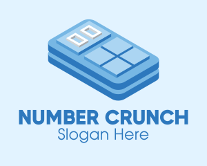 Mathematics - Simple 3D Calculator logo design