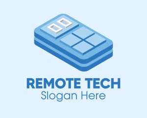 Remote - Simple 3D Calculator logo design