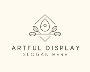 Leaf Plant Oil Drop logo design