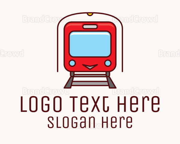 Subway Tunnel Train Logo