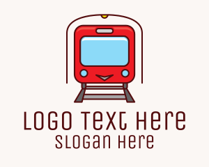 Train Track - Train Rail Railway logo design