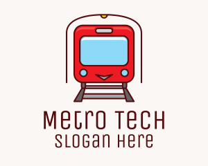 Metro - Train Rail Railway logo design