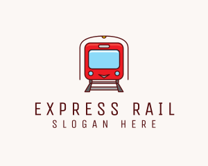 Train Rail Railway logo design